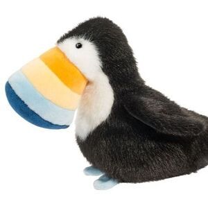 Todd 8" Toucan Muzzle Douglas Plush Tropical Bird Stuffed Animal Toco Parrot Toy